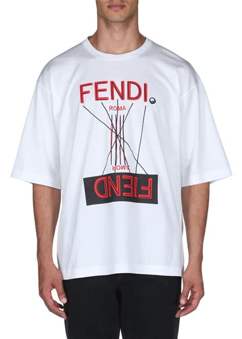 fendi t-shirt mens|fendi fiend t shirt.